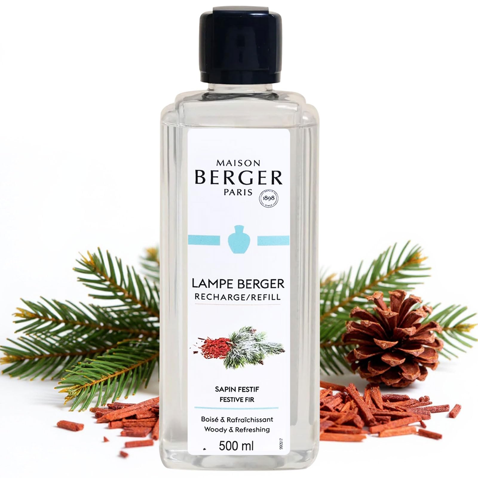 Amazon.com: MAISON BERGER Lampe Berger Refill, 500 ml, Festive Fir